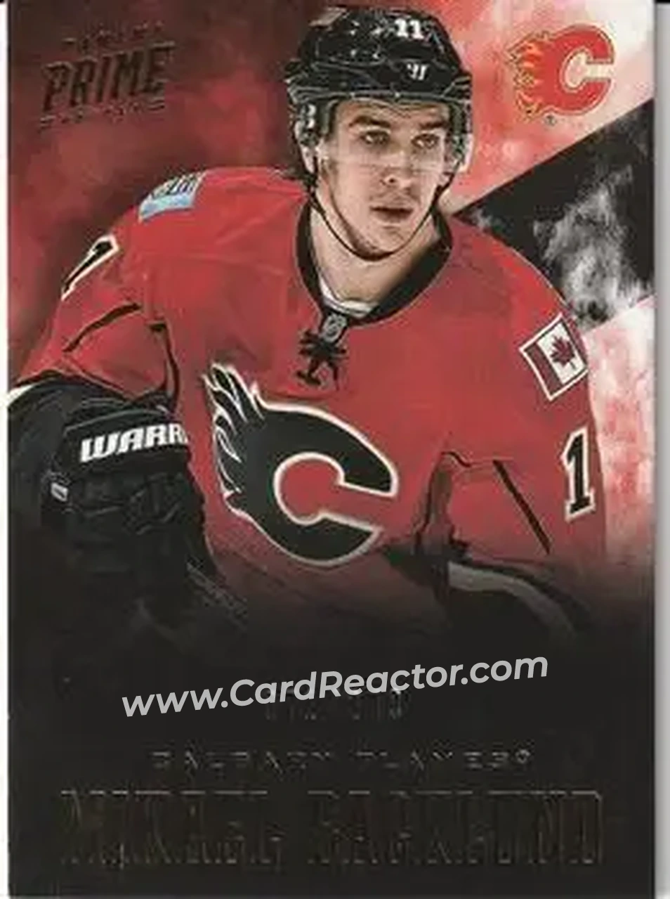 2012-13 Panini Prime #5 - Mikael Backlund - Calgary Flames - Back