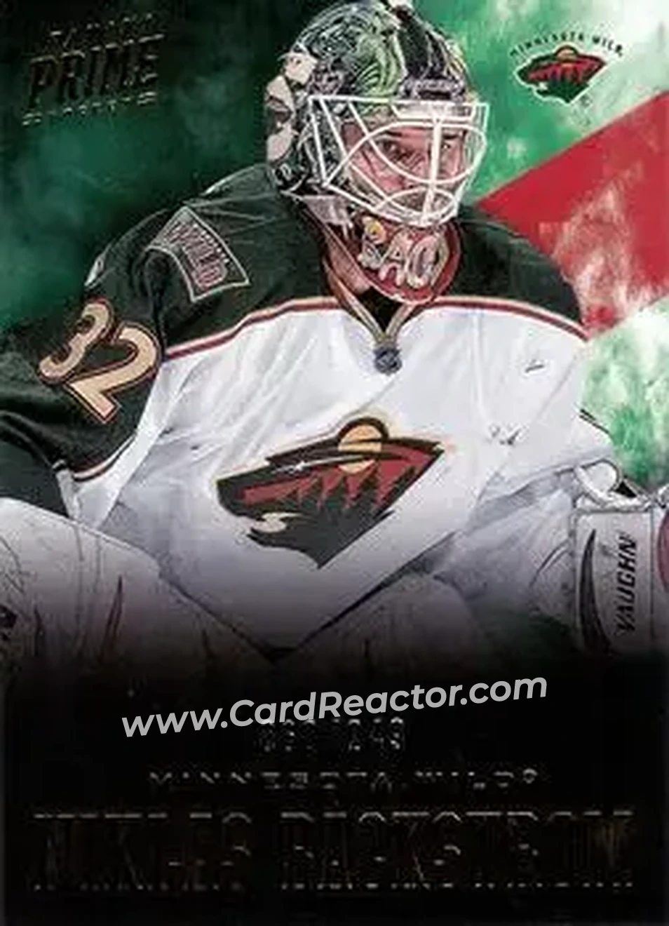 2012-13 Panini Prime #6 - Niklas Backstrom - Minnesota Wild - Back