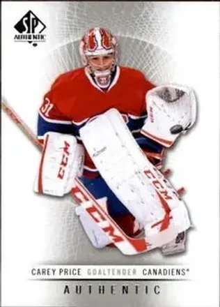 2012-13 SP Authentic #1 - Carey Price - Montreal Canadiens