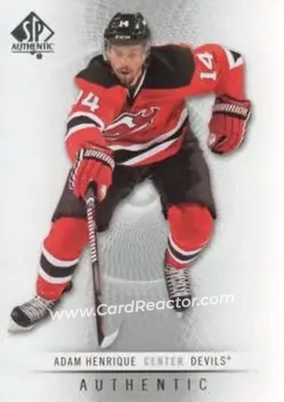 2012-13 SP Authentic #9 - Adam Henrique - New Jersey Devils - Front