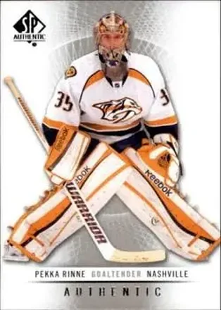 2012-13 SP Authentic #16 - Pekka Rinne - Nashville Predators