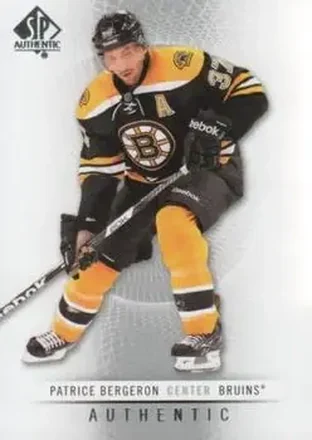 2012-13 SP Authentic #23 - Patrice Bergeron - Boston Bruins
