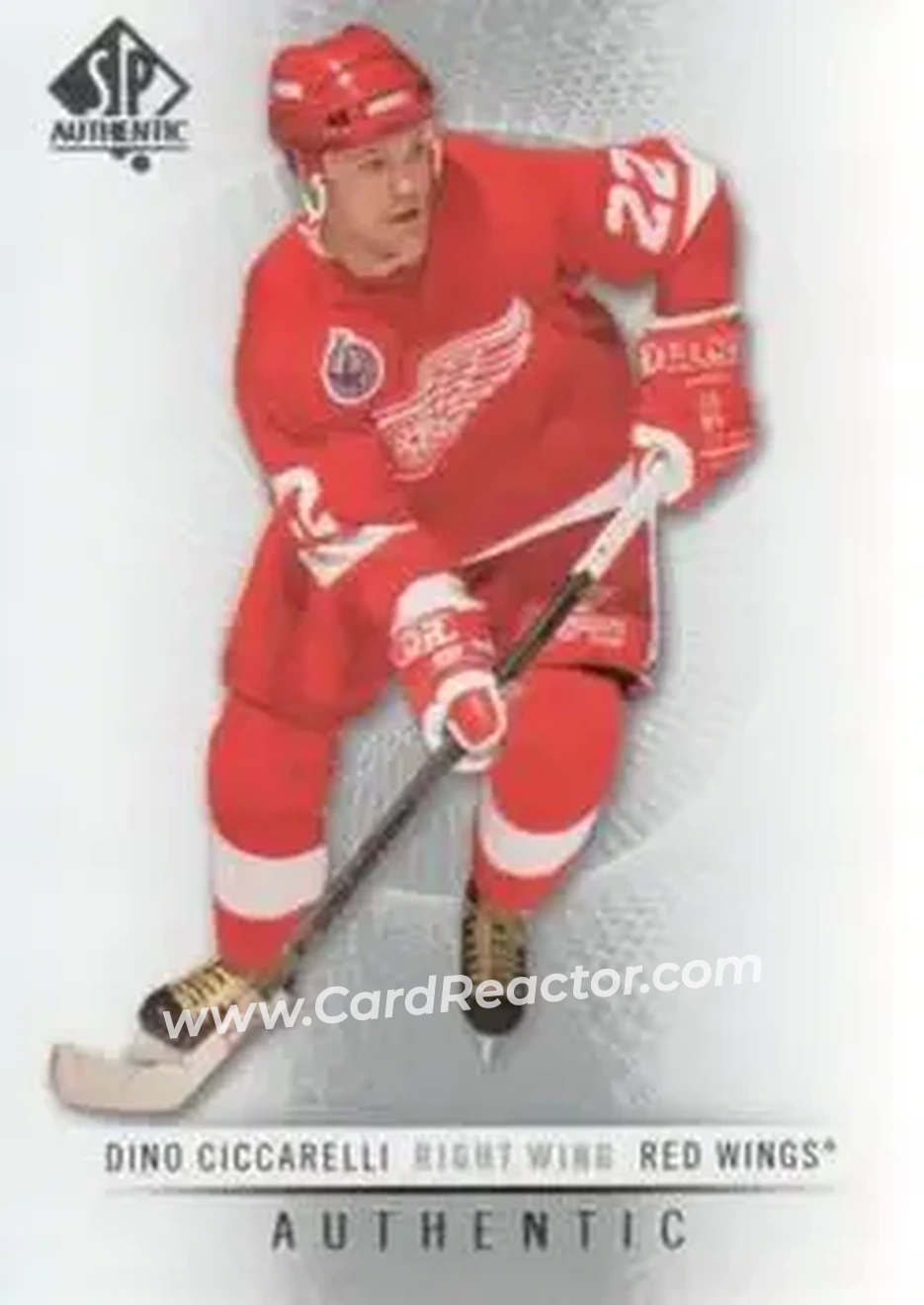 2012-13 SP Authentic #25 - Dino Ciccarelli - Detroit Red Wings - Front