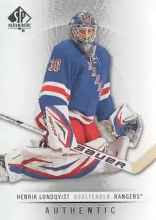 2012-13 SP Authentic #29 - Henrik Lundqvist - New York Rangers