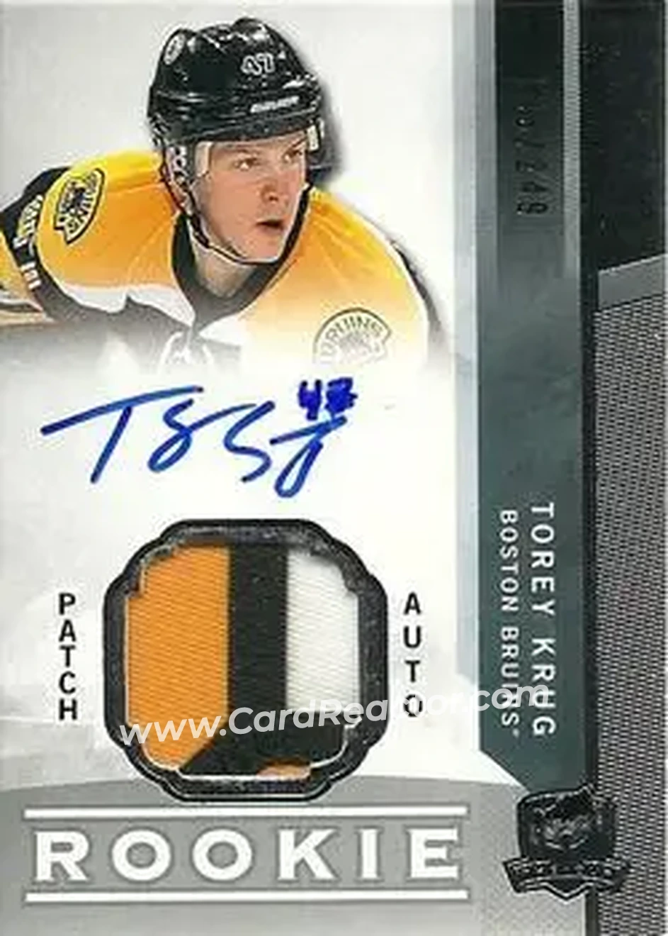 2012-13 Upper Deck The Cup #93 - Torey Krug - Boston Bruins - Front