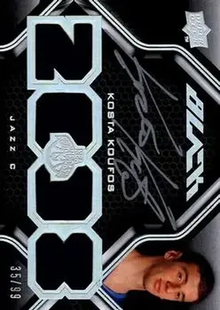 2008-09 UD Black #62 - Kosta Koufos - Utah Jazz
