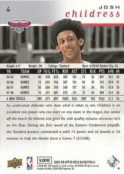 Back of Josh Childress