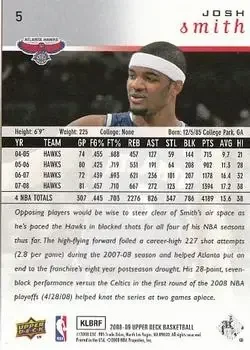 Back of Josh Smith
