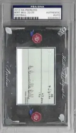 2012 Historic Autographs Peerless Edition #NNO - Bert Bell