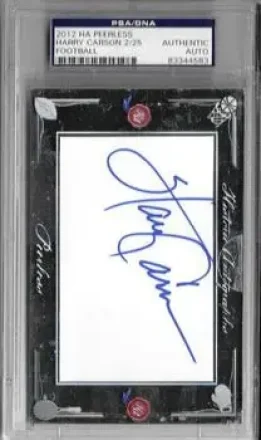 2012 Historic Autographs Peerless Edition #NNO - Harry Carson