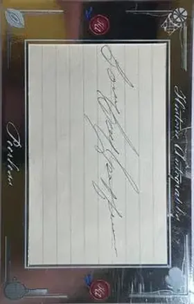 2012 Historic Autographs Peerless Edition #NNO - Bernie Geoffrion