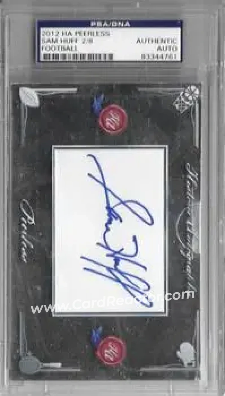 2012 Historic Autographs Peerless Edition #NNO - Sam Huff - Front