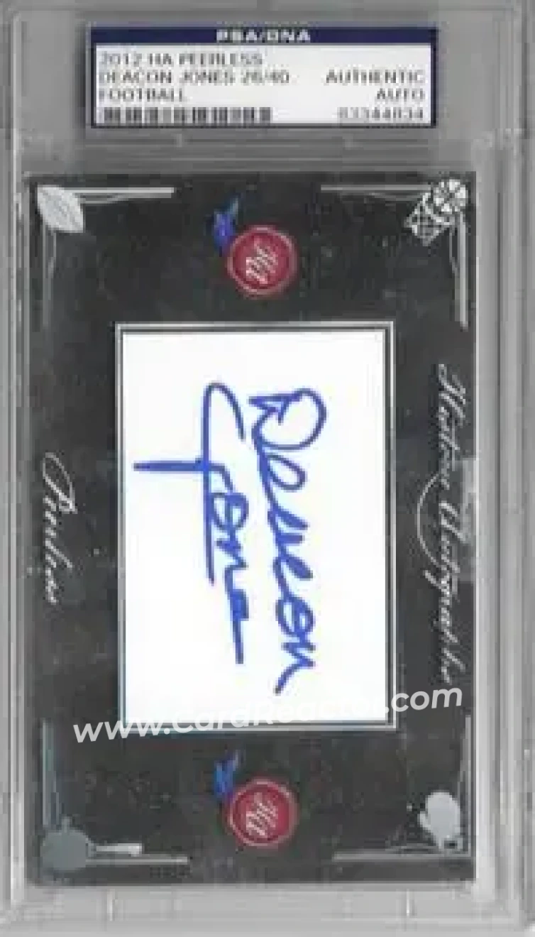 2012 Historic Autographs Peerless Edition #NNO - Dave Jones - Front