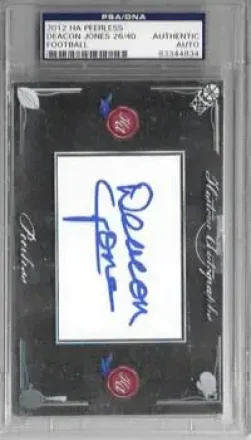 2012 Historic Autographs Peerless Edition #NNO - Dave Jones