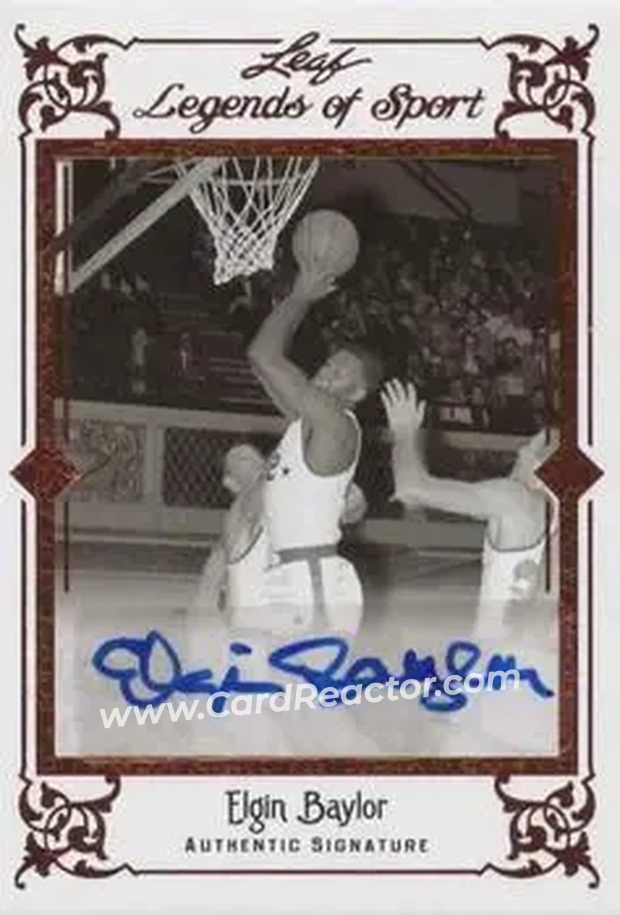 2012 Leaf Legends of Sport #BA-EB2 - Elgin Baylor - Front