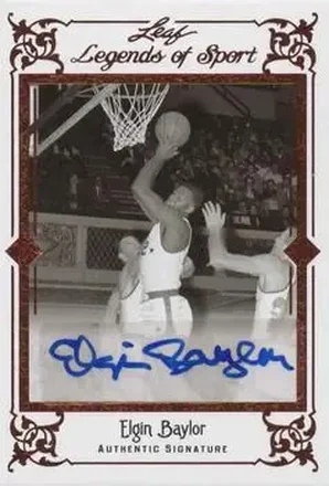 2012 Leaf Legends of Sport #BA-EB2 - Elgin Baylor