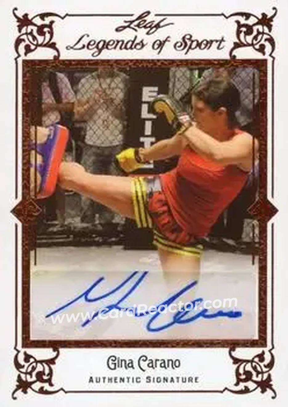 2012 Leaf Legends of Sport #BA-GC1 - Gina Carano - Front