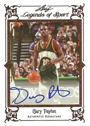 2012 Leaf Legends of Sport #BA-GP1 - Gary Payton