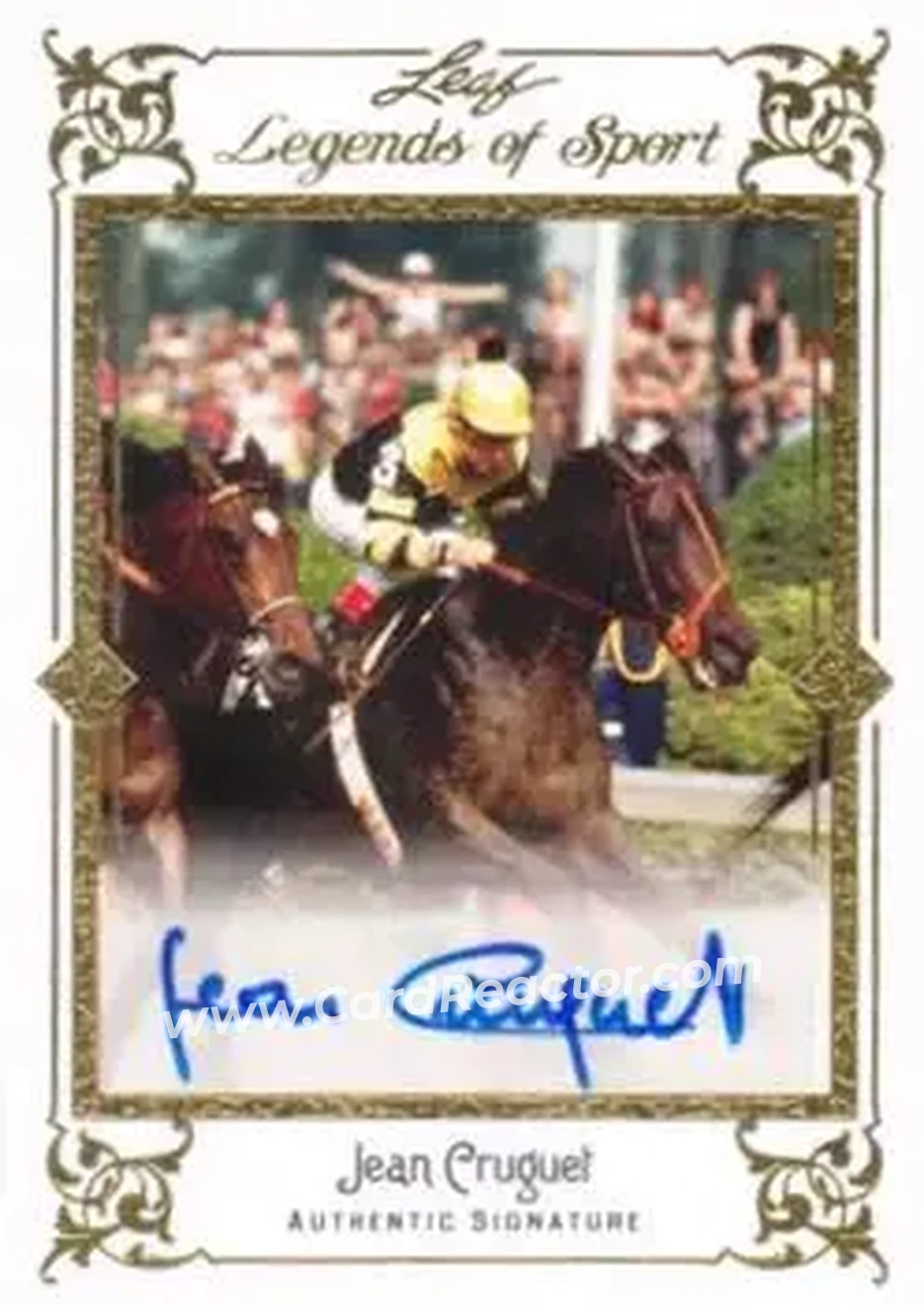 2012 Leaf Legends of Sport #BA-JC1 - Jean Cruguet - Front