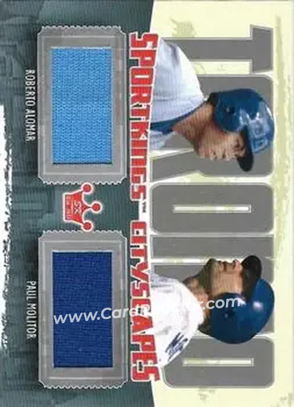 2012 Sportkings Series E - Cityscapes Silver Version #CS-01 - Roberto Alomar - Paul Molitor MEM, PR30 - Toronto Blue Jays - Toronto Blue Jays - Front