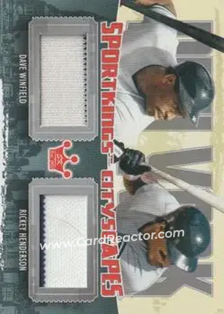 2012 Sportkings Series E - Cityscapes Silver Version #CS-03 - Dave Winfield - Rickey Henderson MEM, PR30 - New York Yankees - New York Yankees - Front