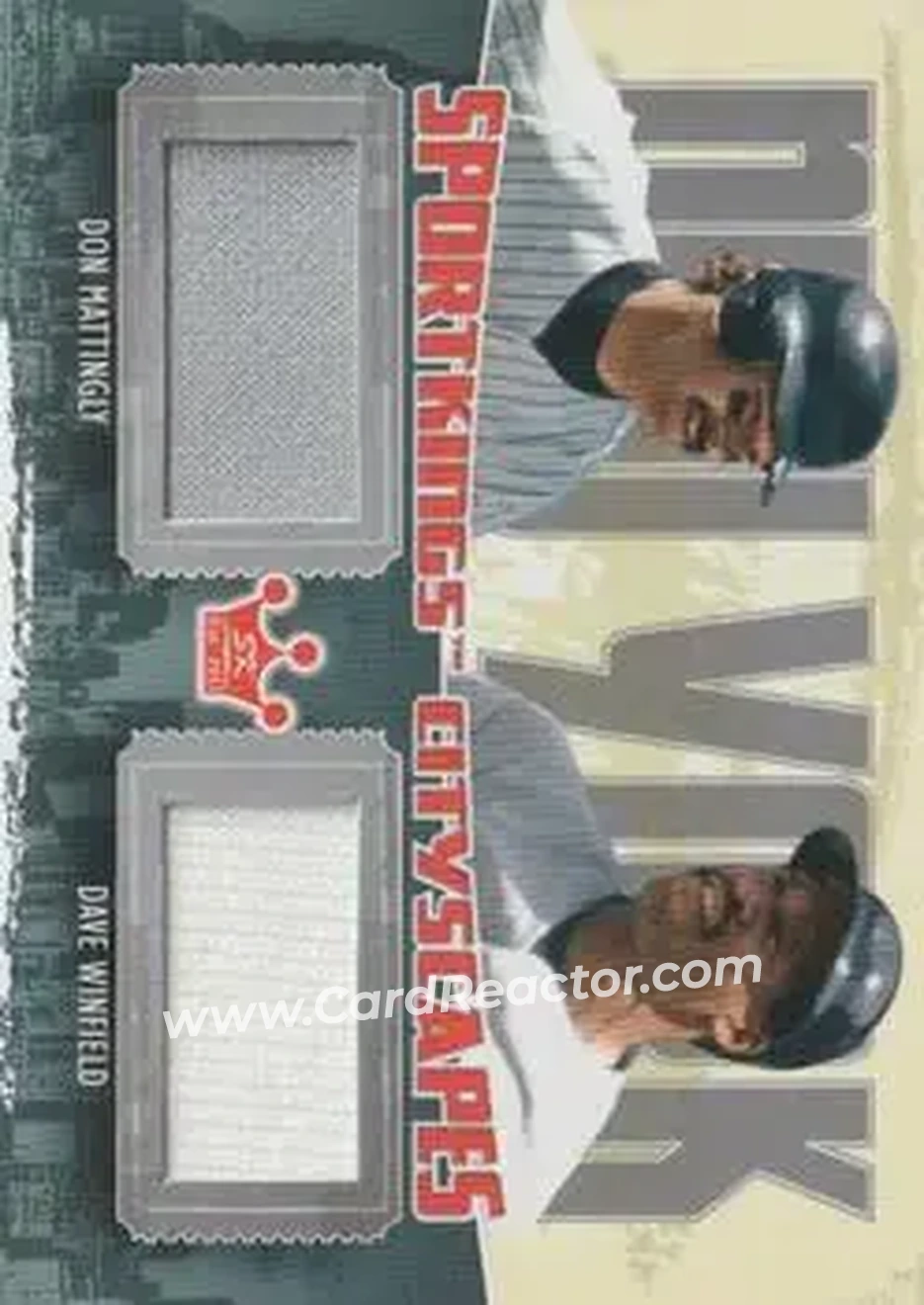 2012 Sportkings Series E - Cityscapes Silver Version #CS-07 - Don Mattingly - Dave Winfield MEM, PR30 - New York Yankees - New York Yankees - Front