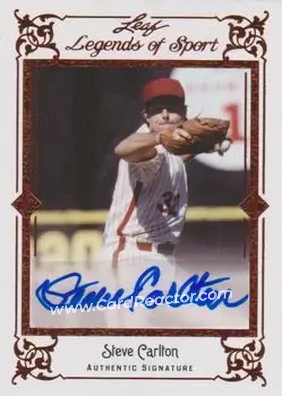 2012 Leaf Legends of Sport #BA-SC1 - Steve Carlton - Philadelphia Phillies - Front