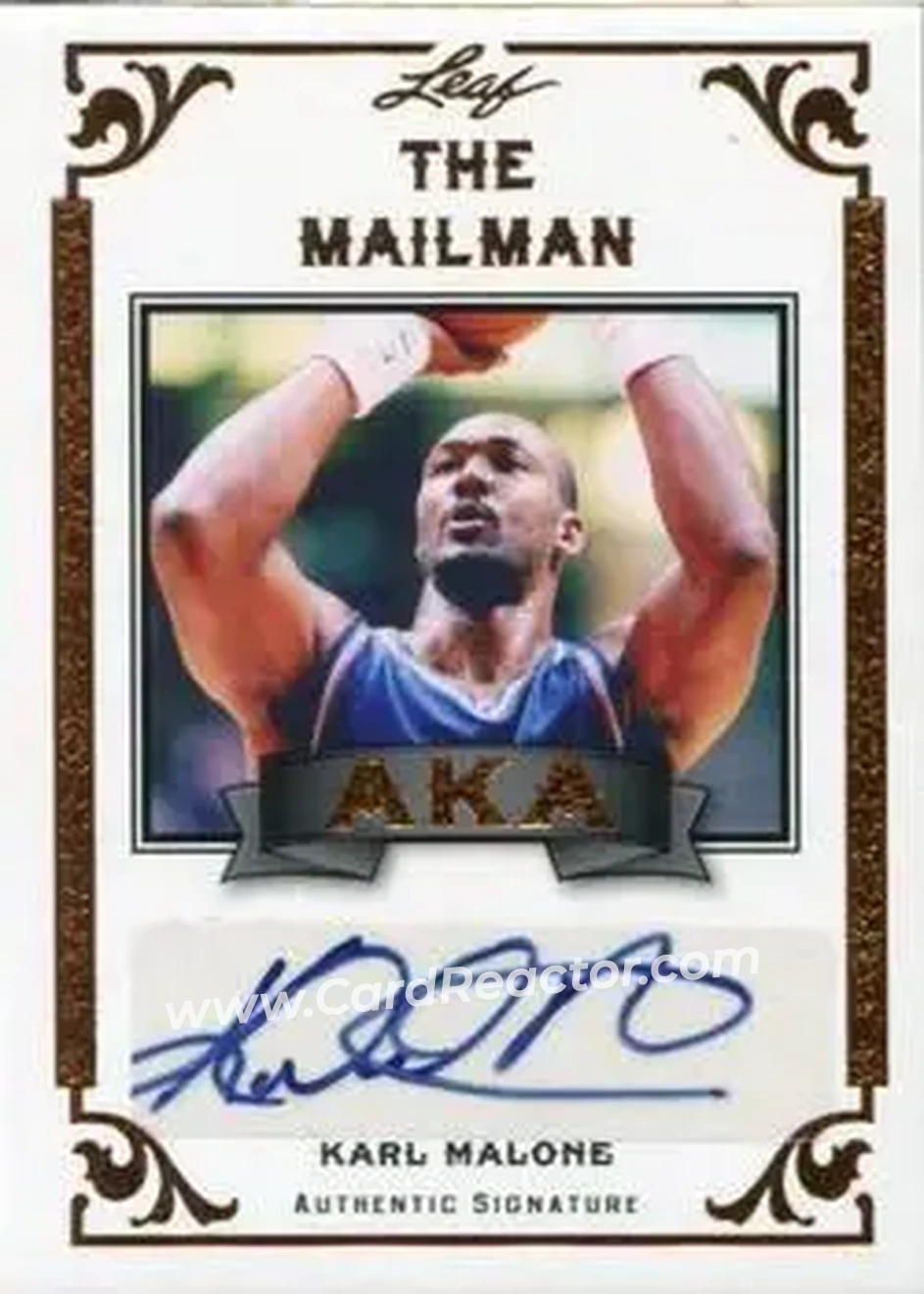 2012 Leaf Legends of Sport - AKA Autographs #AKA-KM1 - Karl Malone - Utah Jazz - Front 2012 Leaf Legends of Sport - AKA Autographs #AKA-KM1 - Karl Malone - Utah Jazz - Front