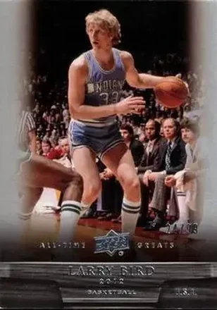2012 Upper Deck All-Time Greats #38 - Larry Bird - Indiana State Sycamores