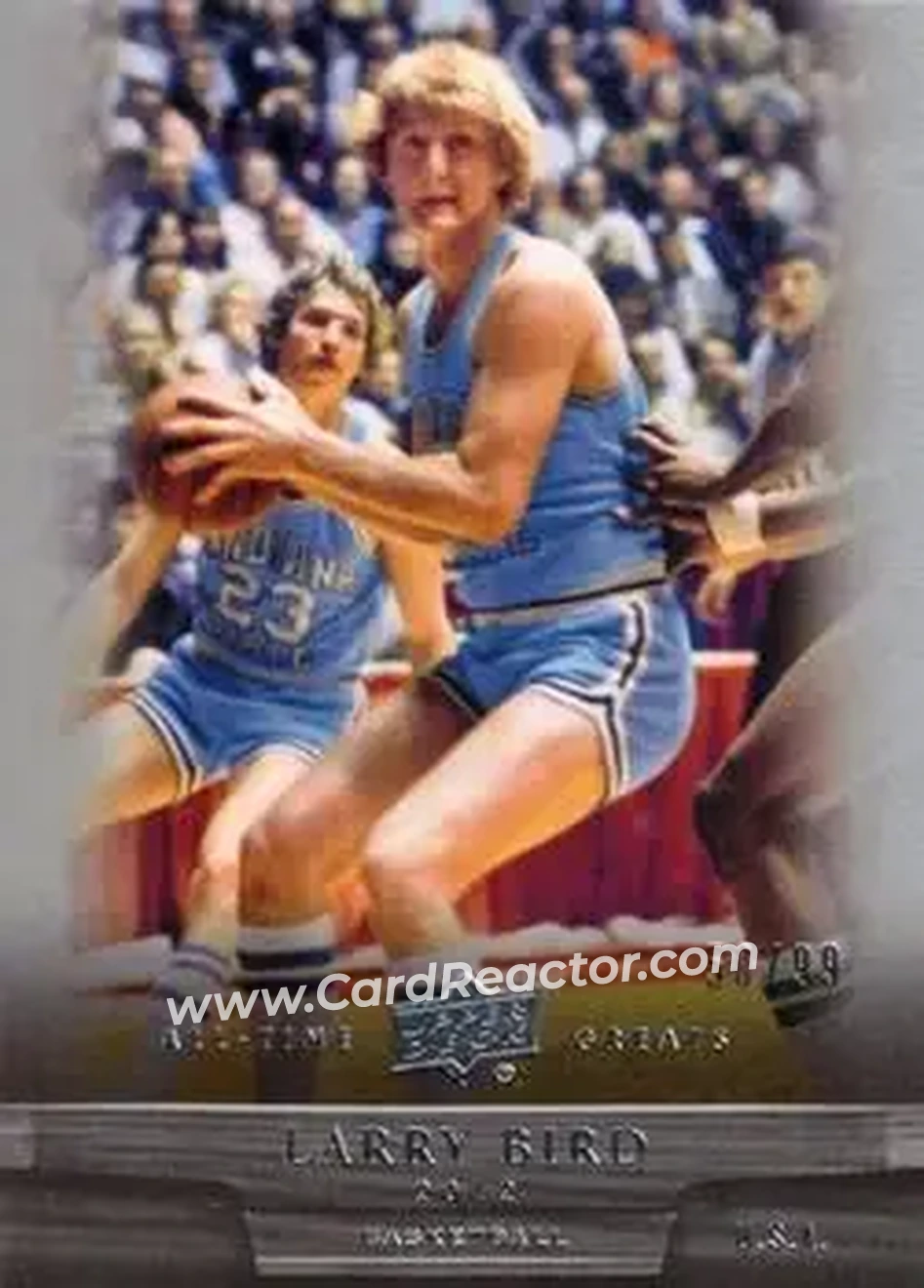2012 Upper Deck All-Time Greats #40 - Larry Bird - Indiana State Sycamores - Front