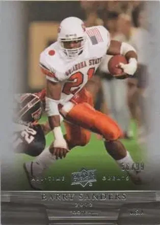 2012 Upper Deck All-Time Greats #50 - Barry Sanders - Oklahoma State Cowboys