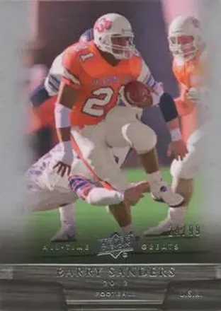 2012 Upper Deck All-Time Greats #51 - Barry Sanders - Oklahoma State Cowboys