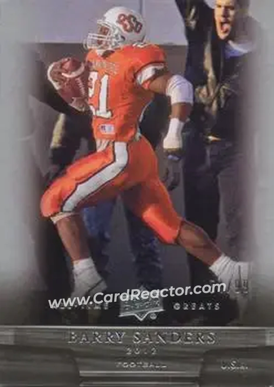2012 Upper Deck All-Time Greats #52 - Barry Sanders - Oklahoma State Cowboys - Front