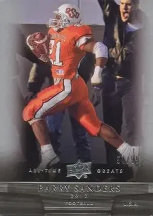 2012 Upper Deck All-Time Greats #52 - Barry Sanders - Oklahoma State Cowboys
