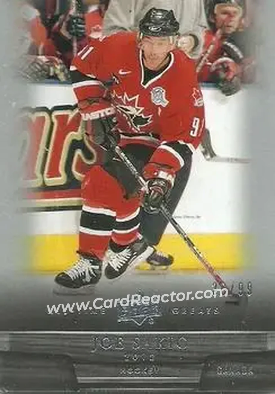 2012 Upper Deck All-Time Greats #69 - Joe Sakic - Canada - Front 2012 Upper Deck All-Time Greats #69 - Joe Sakic - Canada - Front