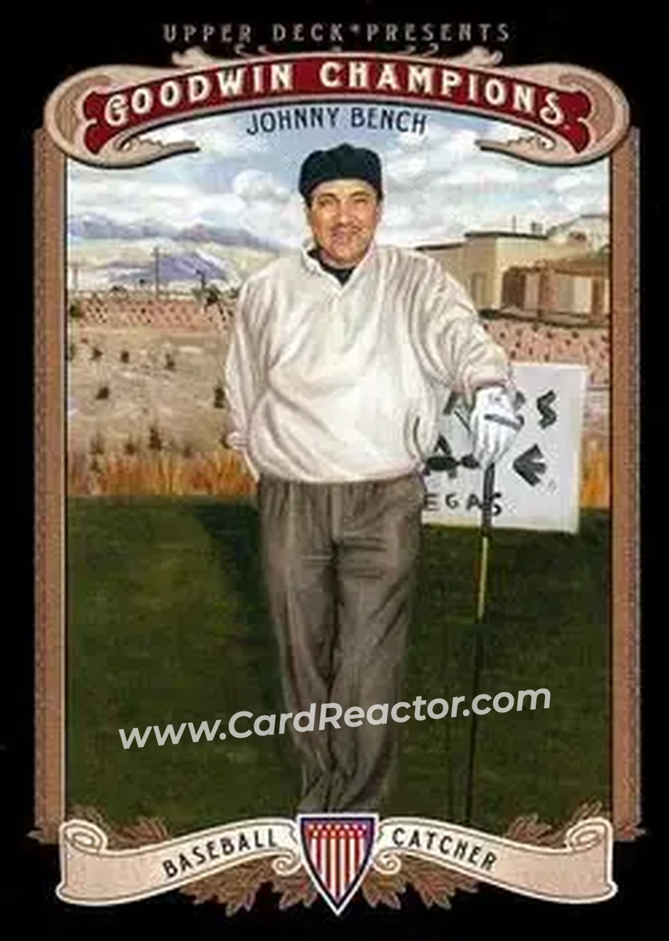 2012 Upper Deck Goodwin Champions #29 - Johnny Bench - Front 2012 Upper Deck Goodwin Champions #29 - Johnny Bench - Front