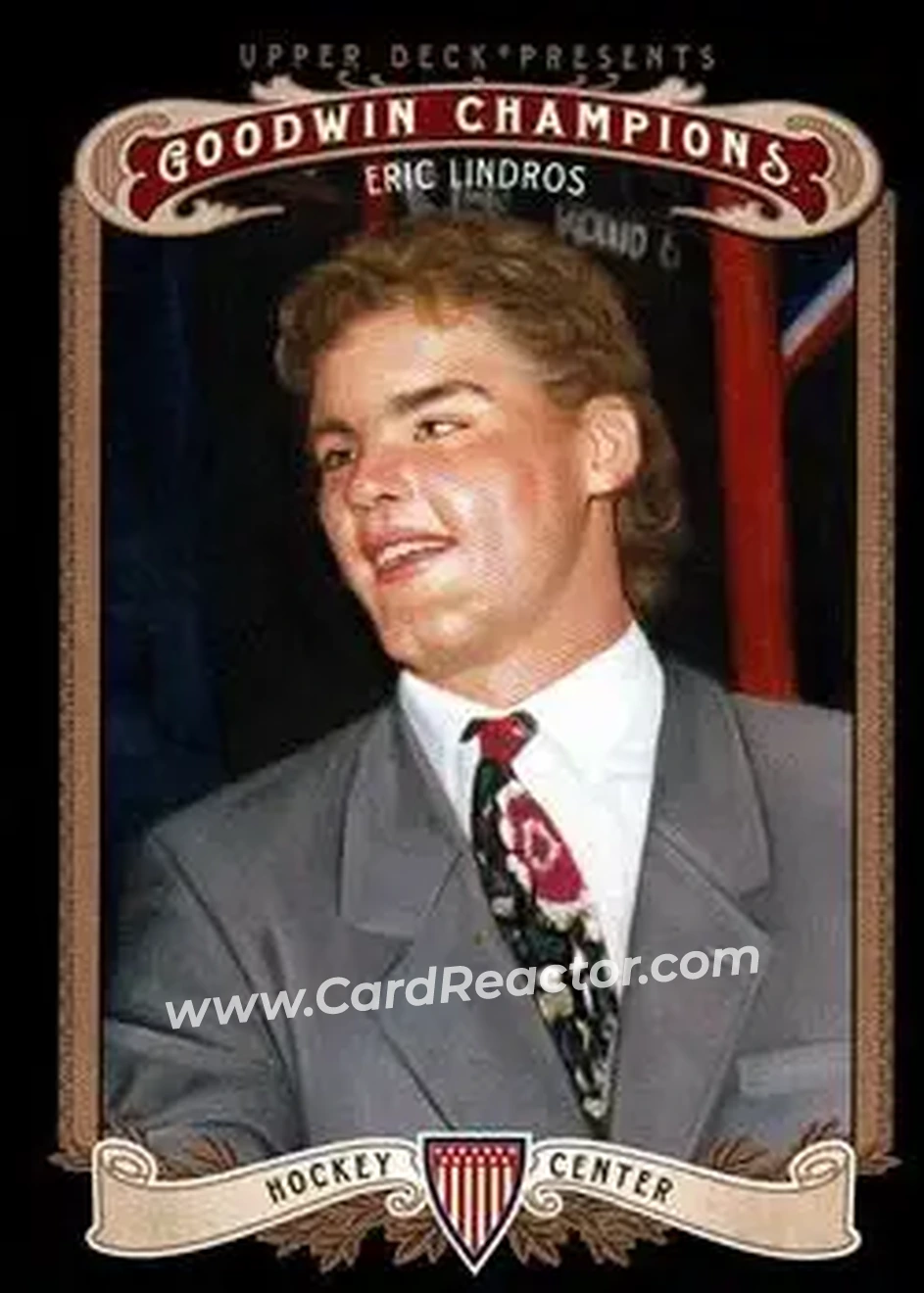 2012 Upper Deck Goodwin Champions #36 - Eric Lindros - Front 2012 Upper Deck Goodwin Champions #36 - Eric Lindros - Front