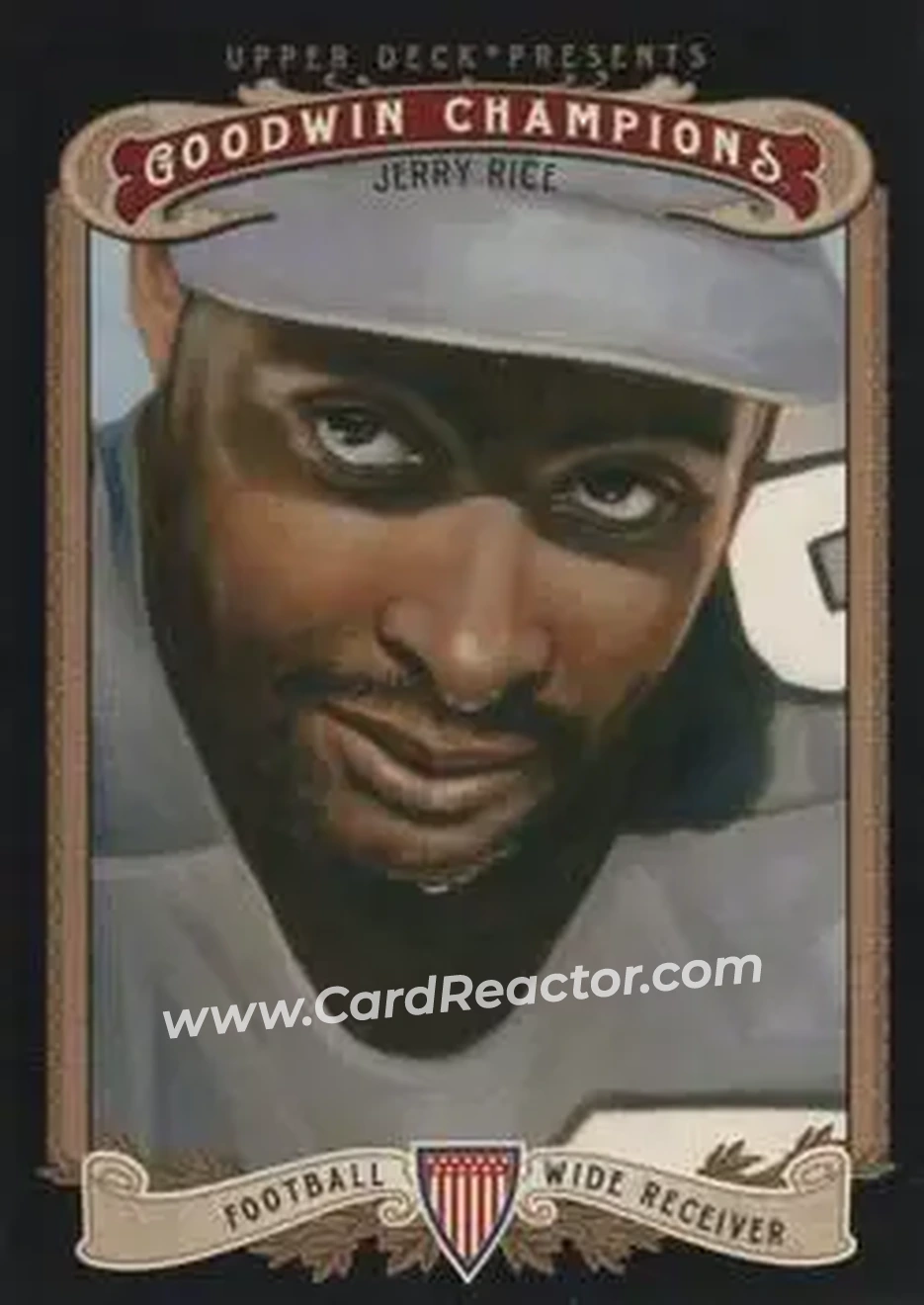 2012 Upper Deck Goodwin Champions #39 - Jerry Rice - Front 2012 Upper Deck Goodwin Champions #39 - Jerry Rice - Front