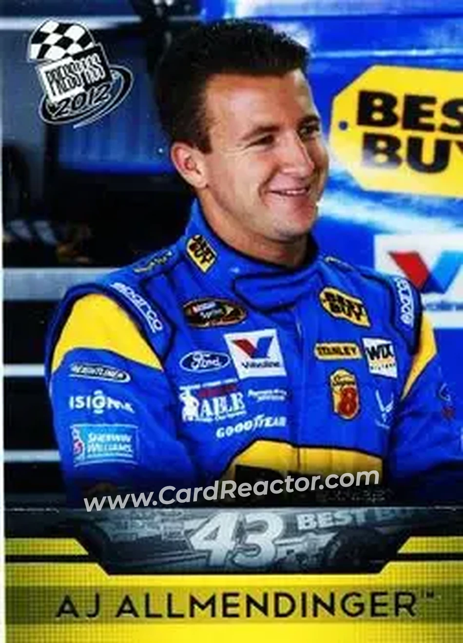 2012 Press Pass #1 - AJ Allmendinger - Richard Petty Motorsports - Front