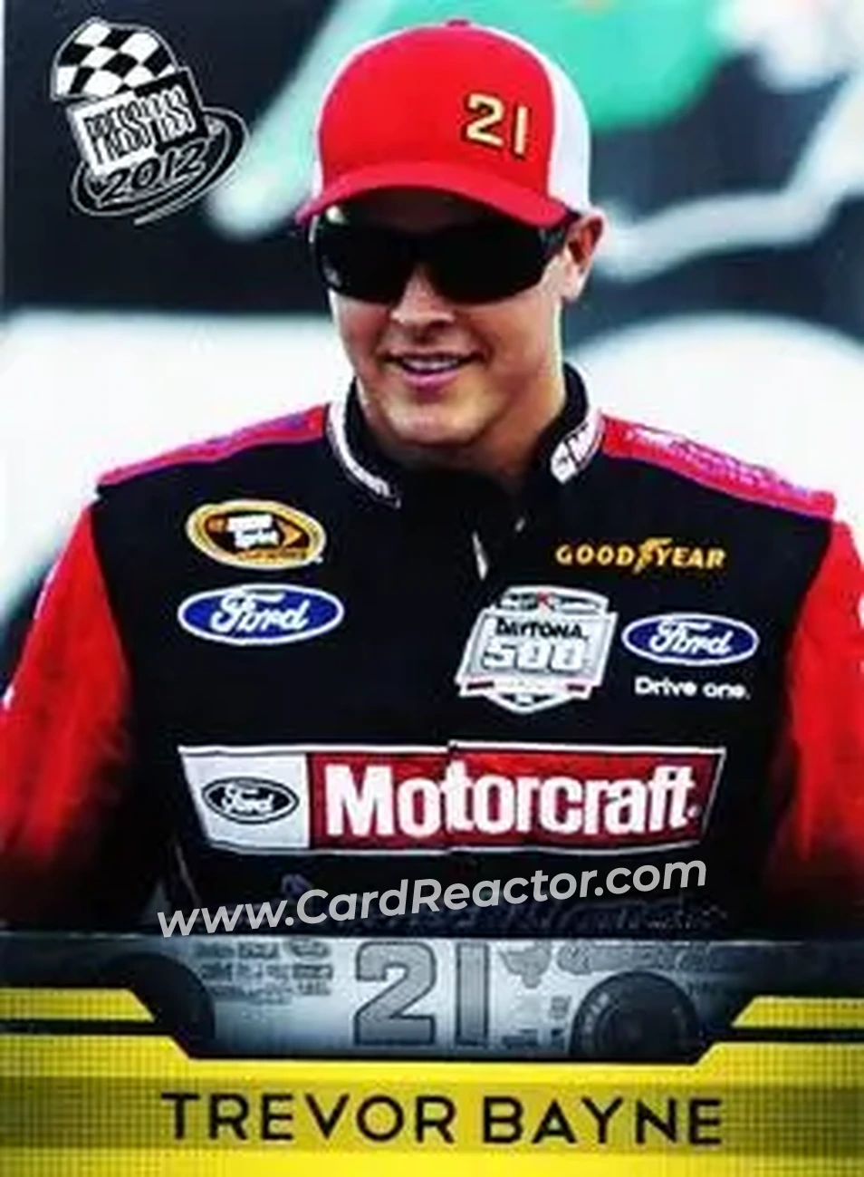 2012 Press Pass #3 - Trevor Bayne - Wood Brothers Racing - Front