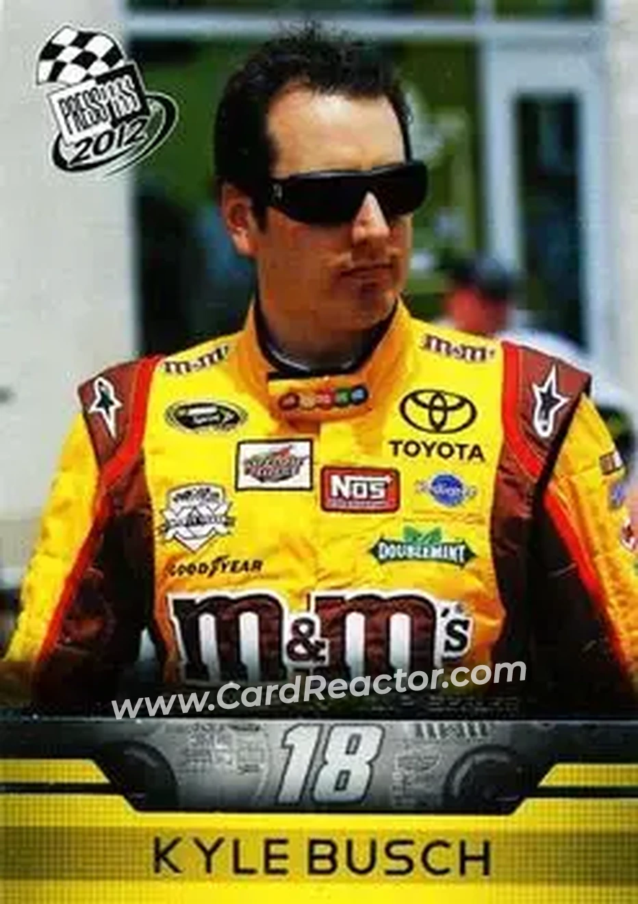2012 Press Pass #7 - Kyle Busch - Joe Gibbs Racing - Front