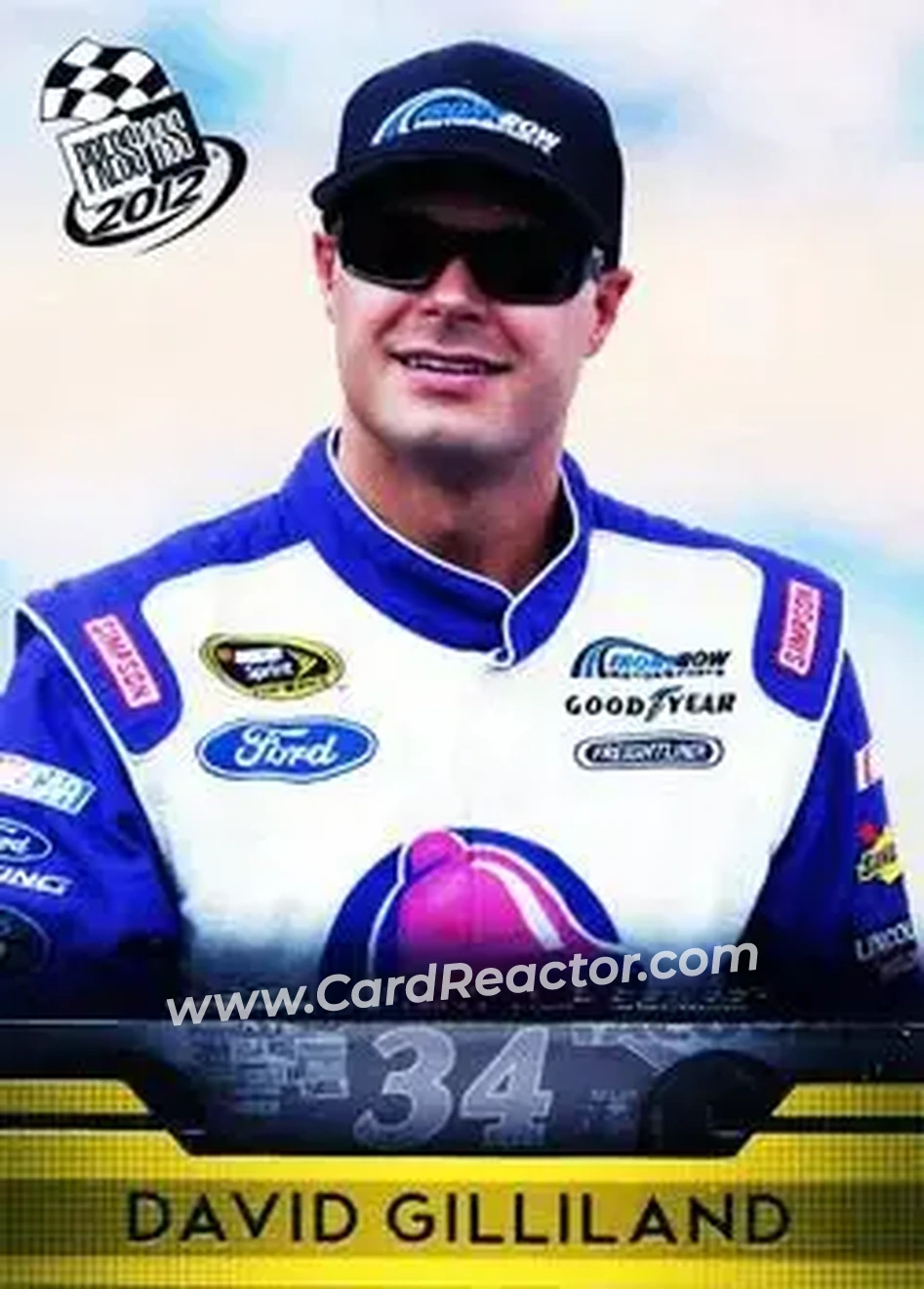 2012 Press Pass #12 - David Gilliland - Front Row Motorsports - Front