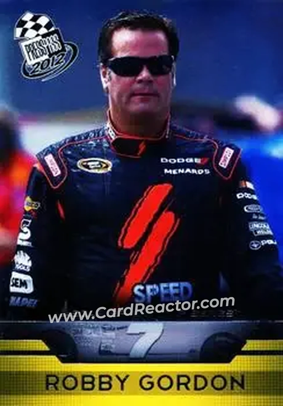 2012 Press Pass #14 - Robby Gordon - Robby Gordon Motorsports - Front