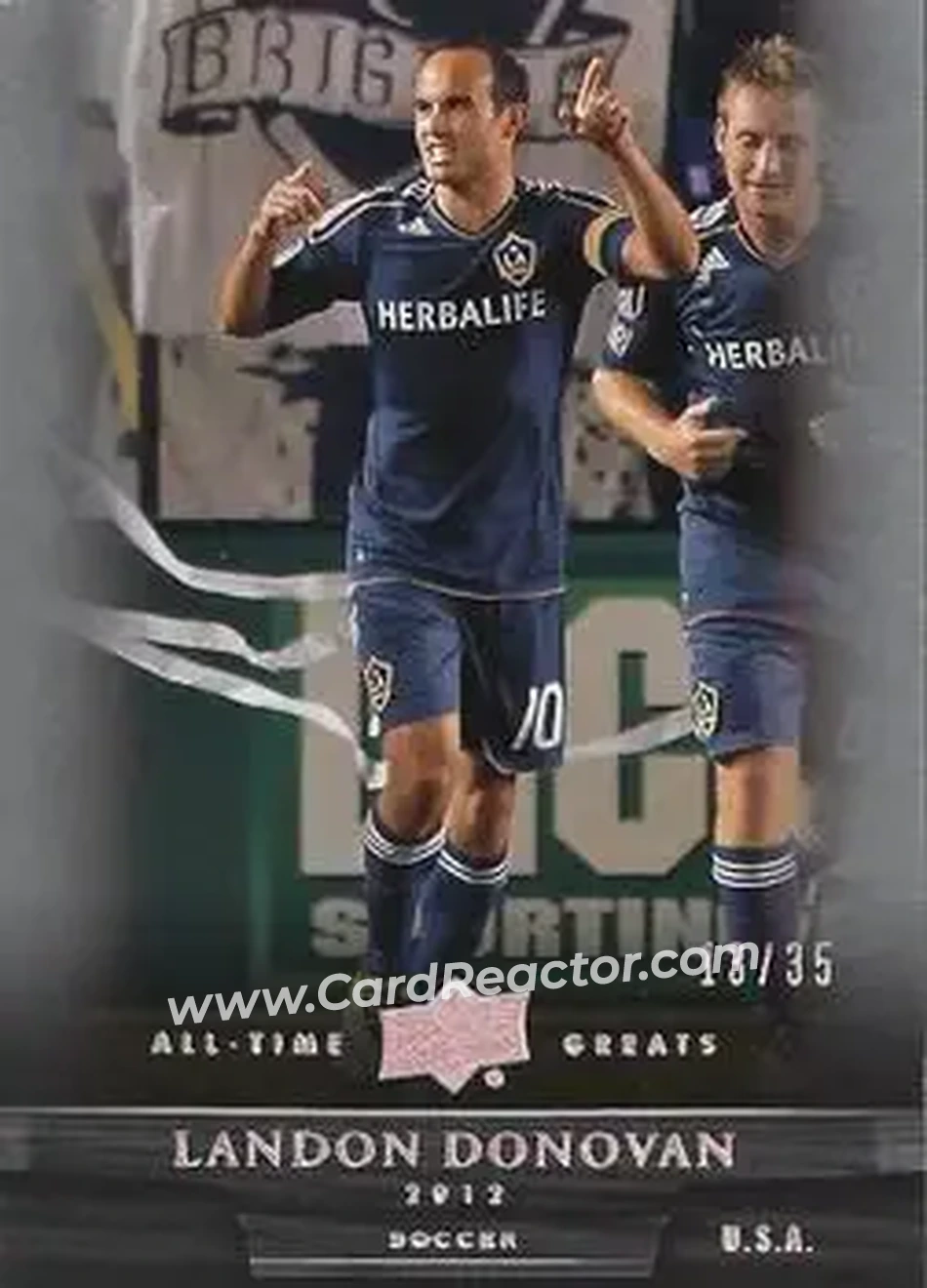 2012 Upper Deck All-Time Greats - Silver Spectrum #31 - Landon Donovan - Los Angeles Galaxy - Front