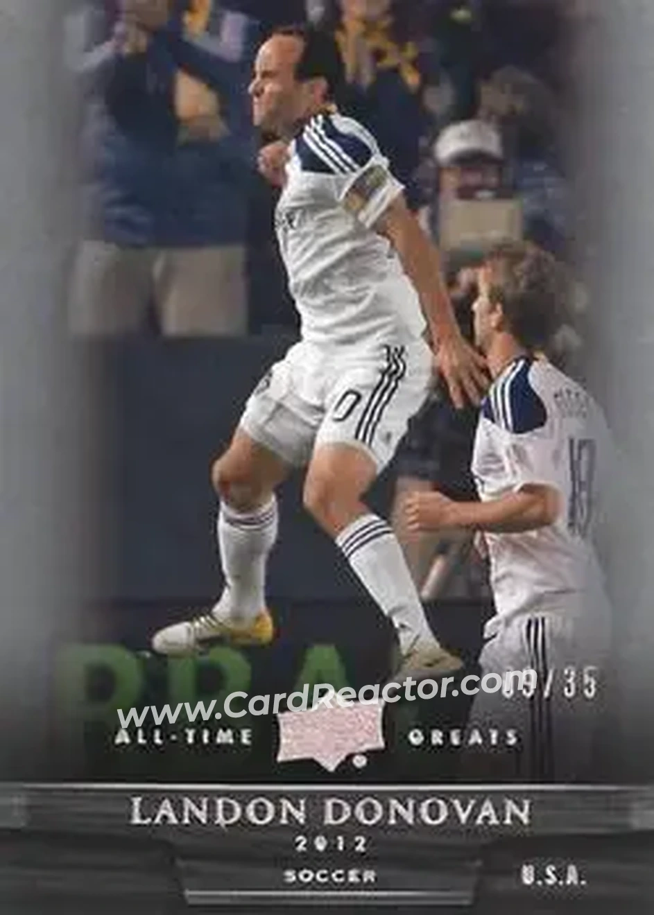 2012 Upper Deck All-Time Greats - Silver Spectrum #34 - Landon Donovan - Los Angeles Galaxy - Front