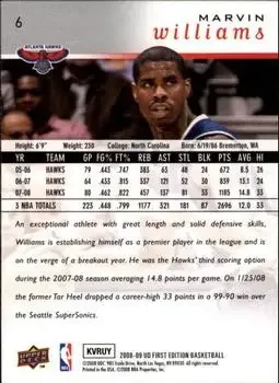 Back of Marvin Williams