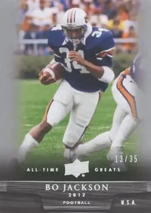 2012 Upper Deck All-Time Greats - Silver Spectrum #77 - Bo Jackson - Auburn Tigers