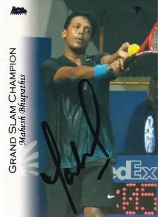 2012 Ace Authentic Grand Slam 3 #5 - Mahesh Bhupathi