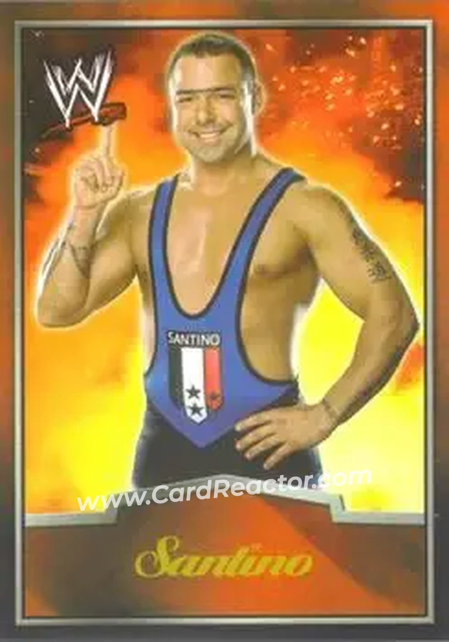 2012 Topps WWE Ringside Relic Dog Tags Inserts #18 - Santino Marella - Front 2012 Topps WWE Ringside Relic Dog Tags Inserts #18 - Santino Marella - Front