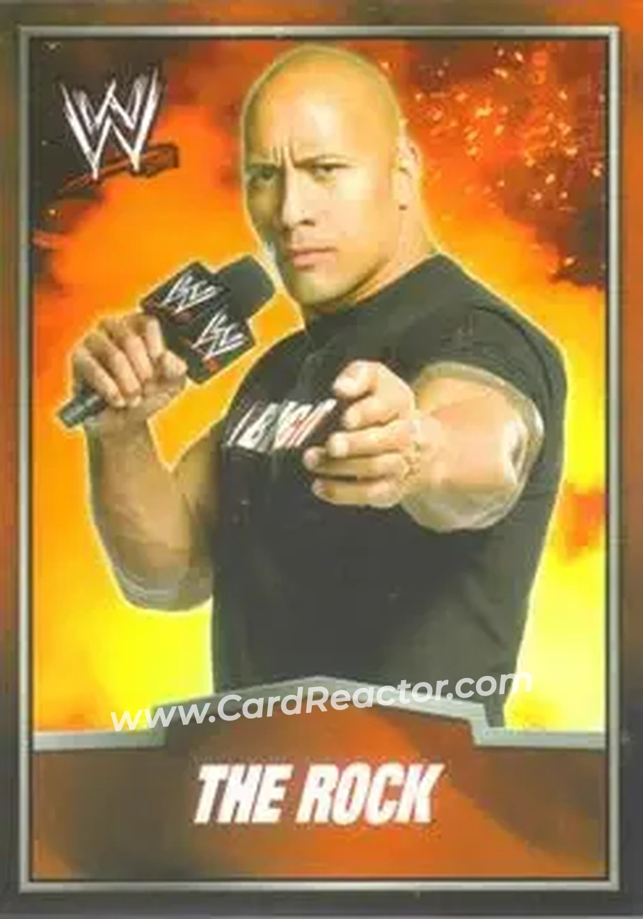 2012 Topps WWE Ringside Relic Dog Tags Inserts #21 - The Rock - Front